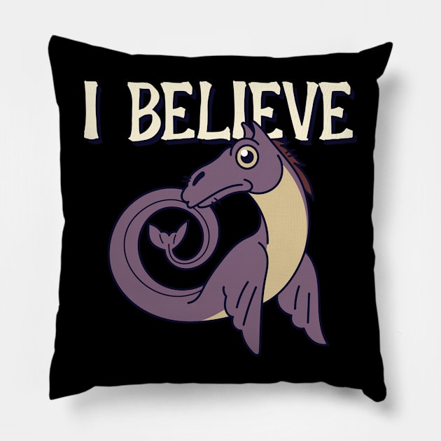 I Believe Pillow by Ghoulverse