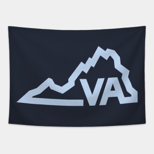 Virginia, The Commonwealth State - Simple Line Design Tapestry