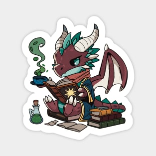 Even Dragons Drink Tea Magnet