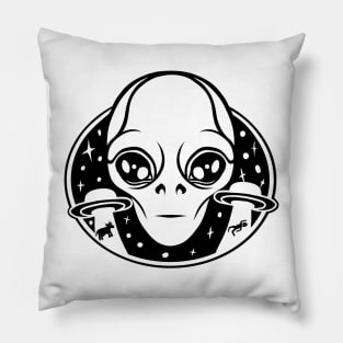 Alien Abduction UFO Extraterrestrial Flying Space Aliens Pillow