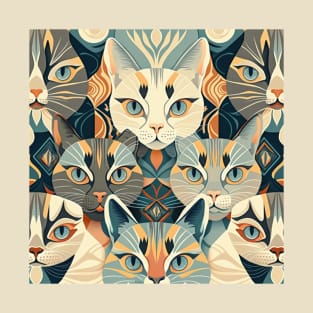 Nouveau Cat Design T-Shirt