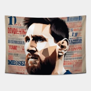 Leo Messi LM10 Tribute Futbol Soccer Gift Artwork Tapestry