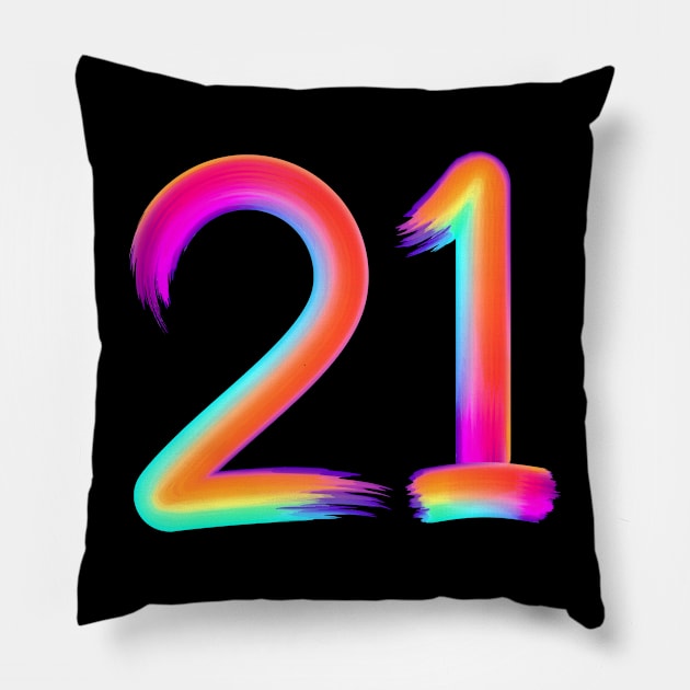 Brushed 21 Pillow by MplusC