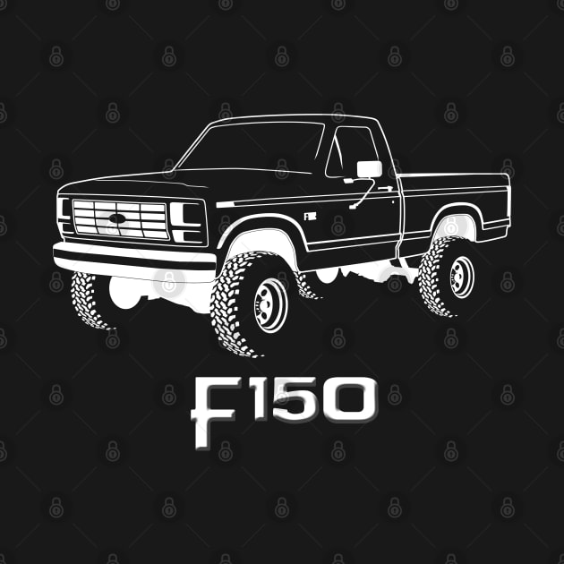 1980-1986 F150 White Print by The OBS Apparel