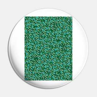 Green Floral Pattern Pin