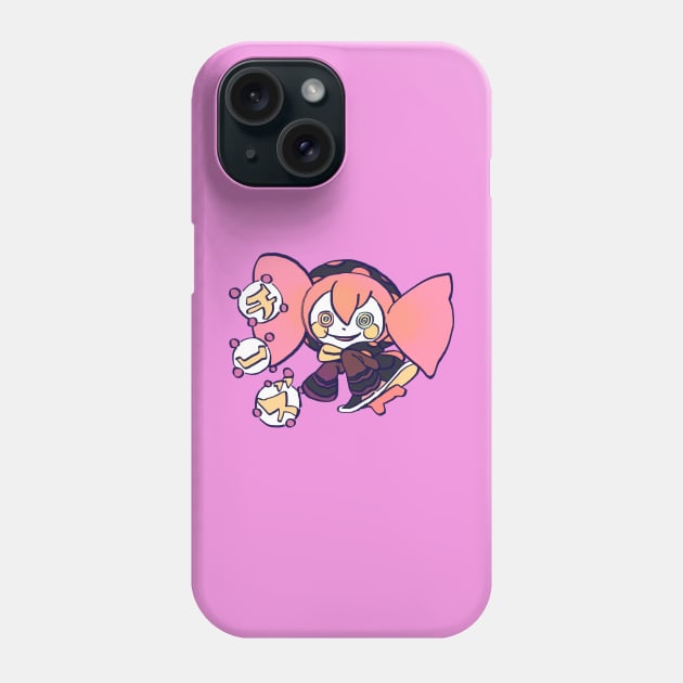 Mudwizard redraws pink pastel bebe with Japanese word cheese/ madoka magica Phone Case by mudwizard