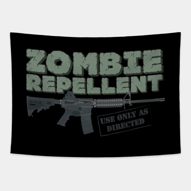 Zombie Repellent Tapestry by MortemPosts