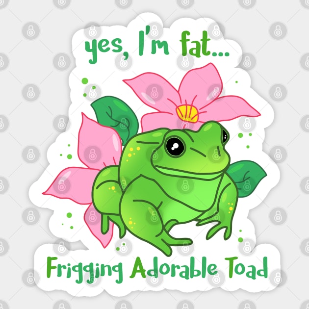 cute frog tower 3 little fat toads friends team fu' Sticker