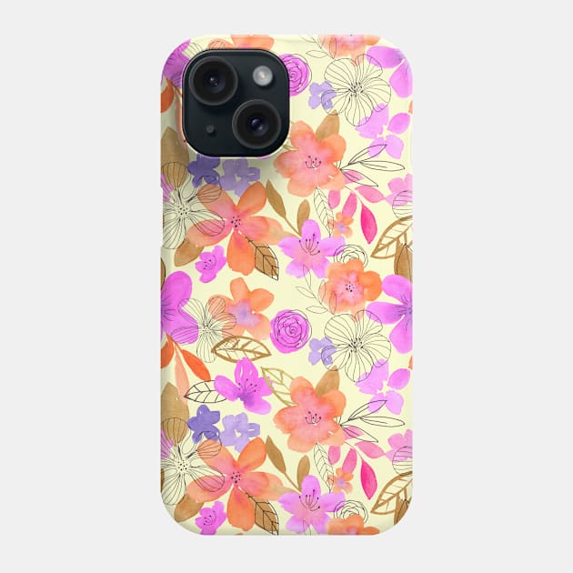 Spring Is Here Retro colors Phone Case by The Artsychoke