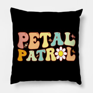 Groovy Petal Patrol Daisy Flower For Bridesmaid Proposal Pillow