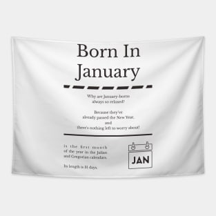 Born in January Tapestry