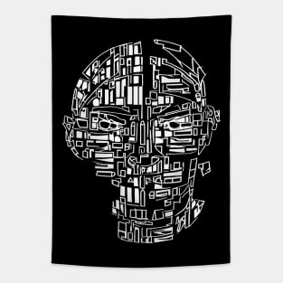 Surreal Futuristic Sci-fi Art Portrait Tapestry