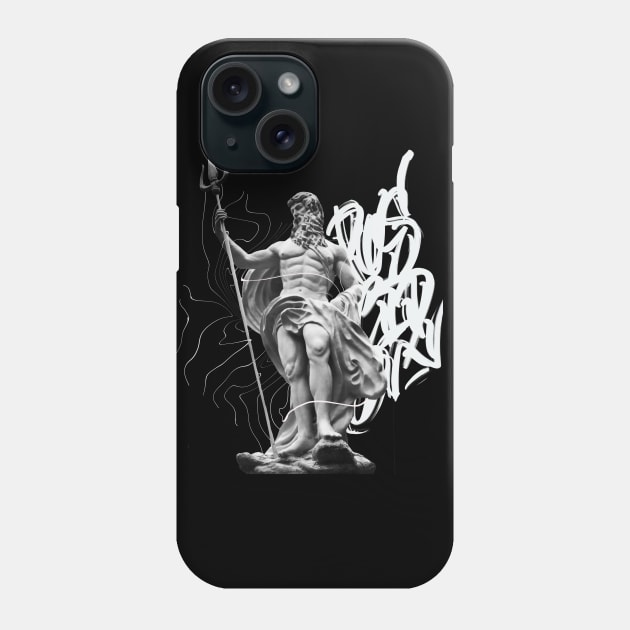 Poseidon calligraphy Phone Case by bangoner