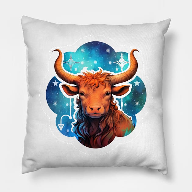 Taurus 2 zodiac art #tshirt T-Shirt Pillow by JBJart