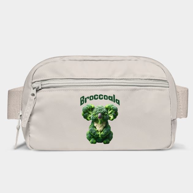 Broccoala, Koala Bear Made of Broccoli visual pun design by Luxinda