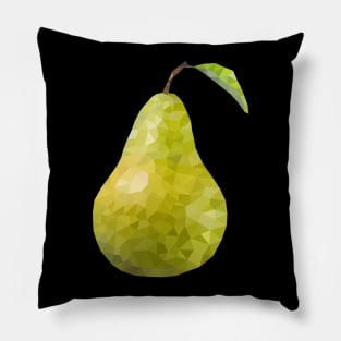 Low poly pear Pillow