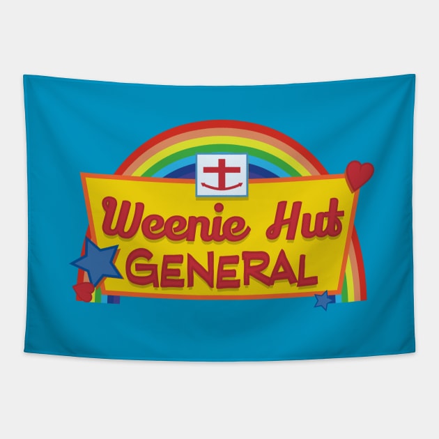 Weenie Hut General Tapestry by Oneskillwonder