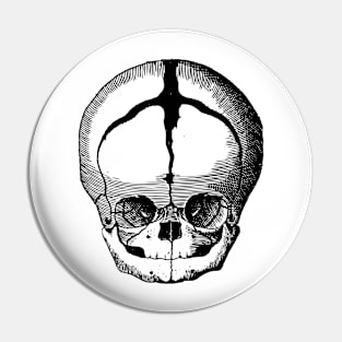creepy skull Pin