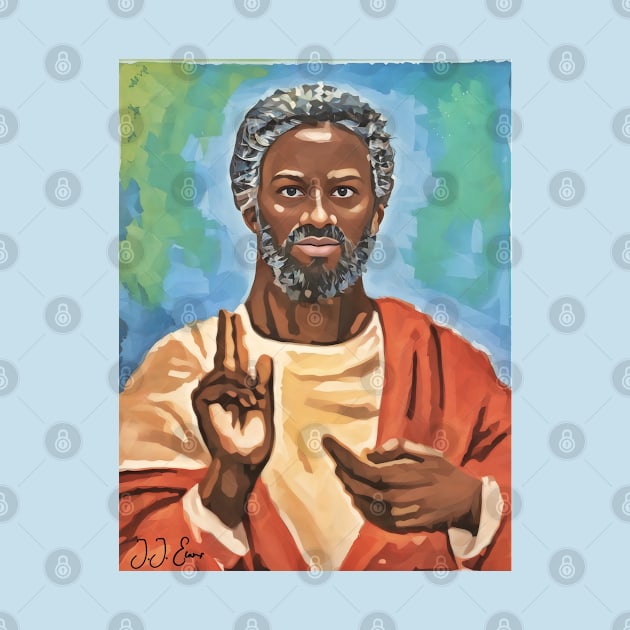 J.J. Evans' Black Jesus Painting - Good Times