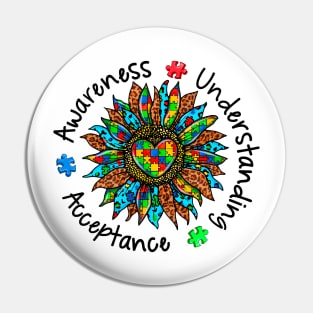 Awareness Understanding Acceptance Autism Awareness Gift for Birthday, Mother's Day, Thanksgiving, Christmas Pin