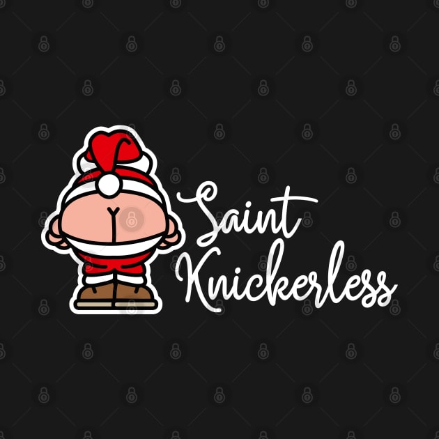 Knickerless funny mooning Santa Claus Christmas puns by LaundryFactory