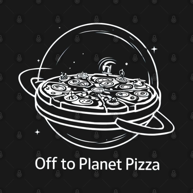 Off to planet pizza by SimpleInk