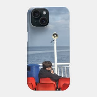 A couple relaxing on the Caledonian Isles Ferry to the Isle of Arran Phone Case