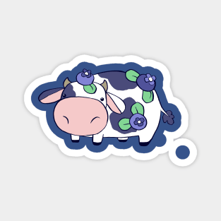 Blueberry Cow Magnet