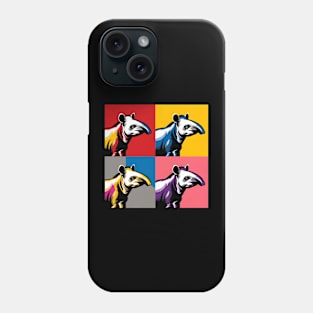 Pop Art Tapir - Perissodactyla Phone Case