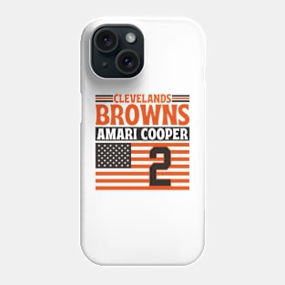 Cleveland Browns Cooper 2 American Flag Football Phone Case