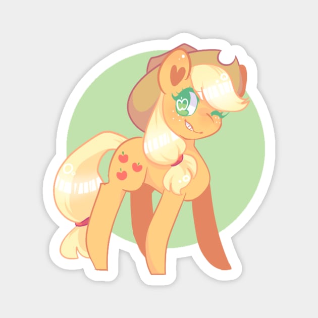 Applejack Wink Magnet by AshieBaby