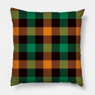 Halloween Plaid Pillow