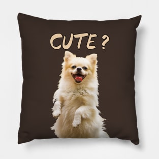 Cute dog T-Shirt Pillow