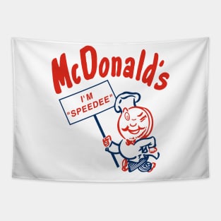 McDonald's original mascot. Speedee Tapestry