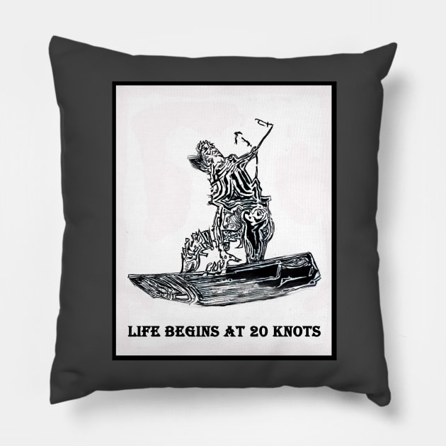 Windy Planet Kitesurfing Apparel Pillow by Windy Planet Apparel