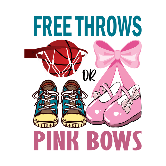 free throws or pink bows gender reveal cute gift idea by DODG99