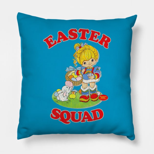 Easter Squad Rainbow Brite Distressed Pillow by Tangan Pengharapan