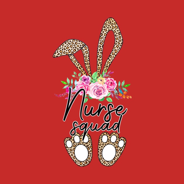Leopard Print Bunny Nurse Squad Easter 2020 Gifts by Lorelaimorris