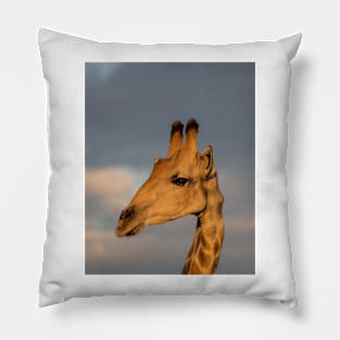 Portrait of a giraffe Pillow