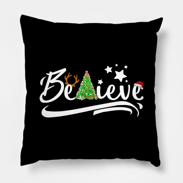 Believe in Christmas Pillow by dnlribeiro88