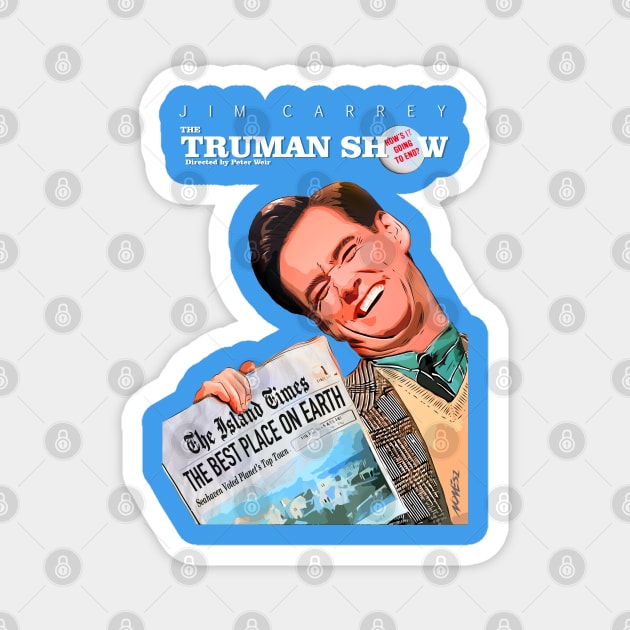 The Truman Show Fan Art Poster Magnet by Nonesz Workshop