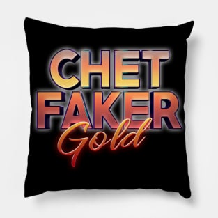 Gold Chet Faker Pillow