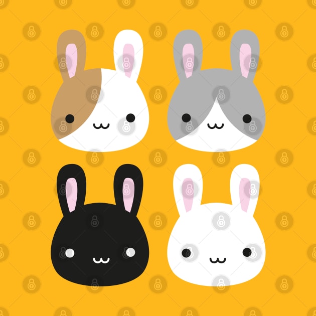 Kawaii Bunny Rabbits by marcelinesmith