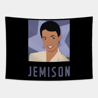 JEMISON - "Queen of Science" portrait of Mae Jemison Tapestry