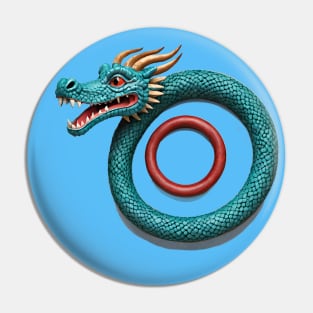 Dragon and Snake Pin