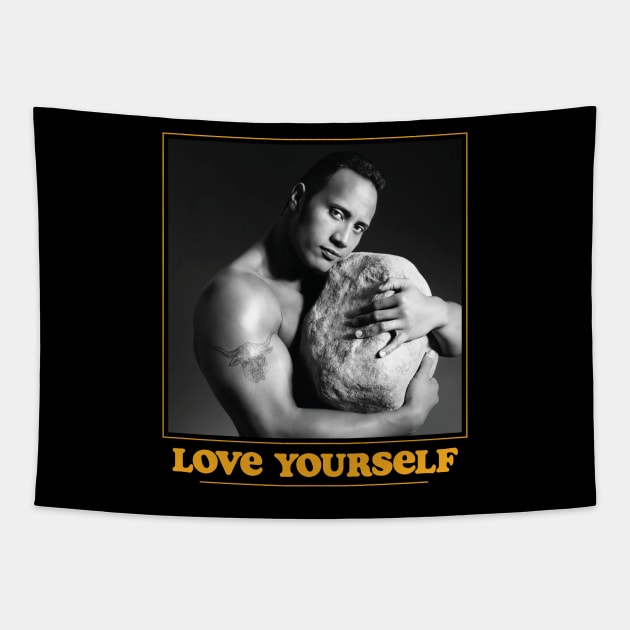 Love Yourself Tapestry by Howchie