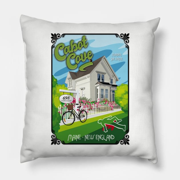 Blair House, Cabot Cove Pillow by BOEC Gear