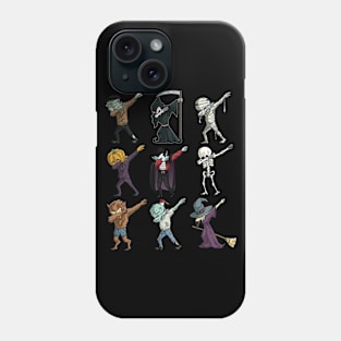 Dabbing Monsters TShirt Halloween Dab Phone Case