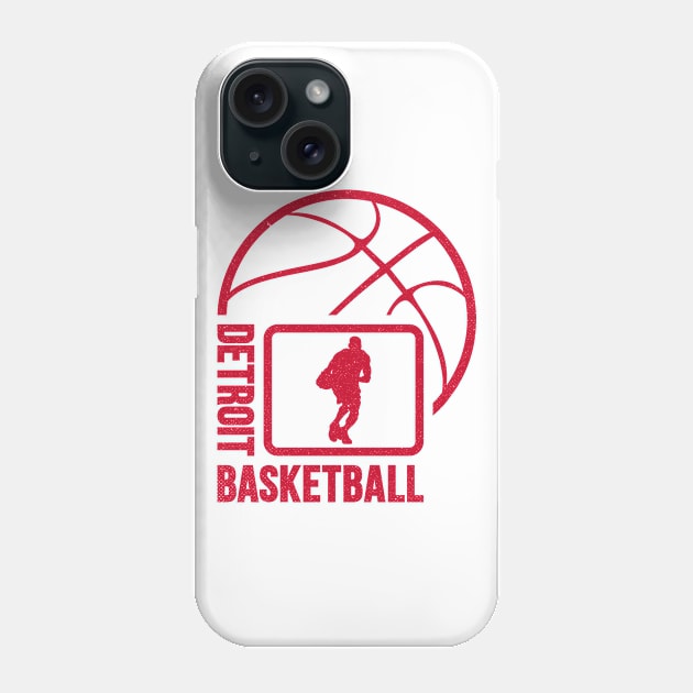 Detroit Basketball 02 Phone Case by yasminkul