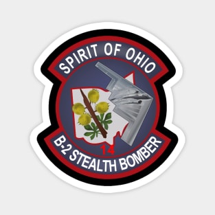 B2 - Spirit of Ohio - Stealth Bomber wo Txt Magnet